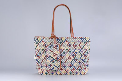 Vintage Diamond Wave Tote