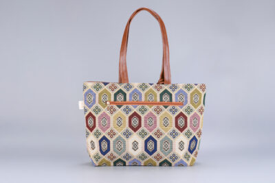 Vintage Colourful Rhombus Tote